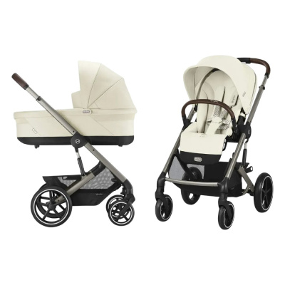 Коляска 2 в 1 Cybex Balios S Lux TPE Seashell Beige 01